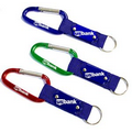 Carabiner with Strap and Metal Plate